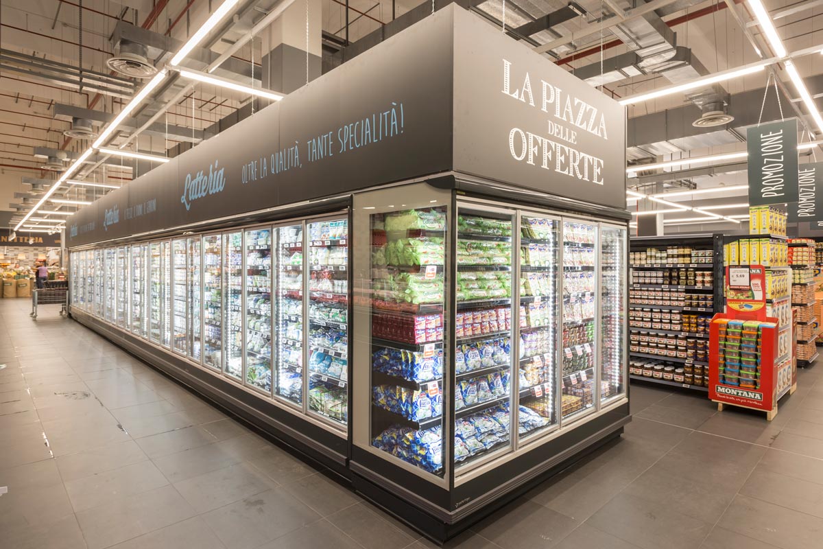 Crai supermarket Pastorfrigor Venezia EcoVision installation