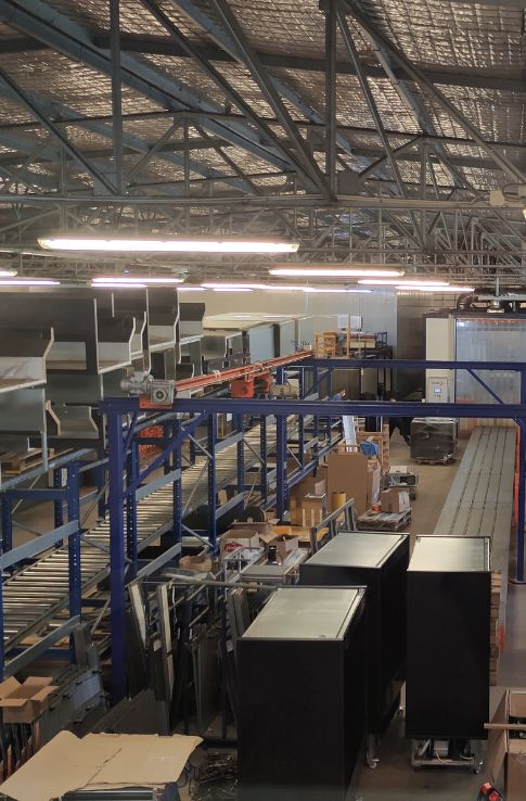 Refrigeration unit assembly line