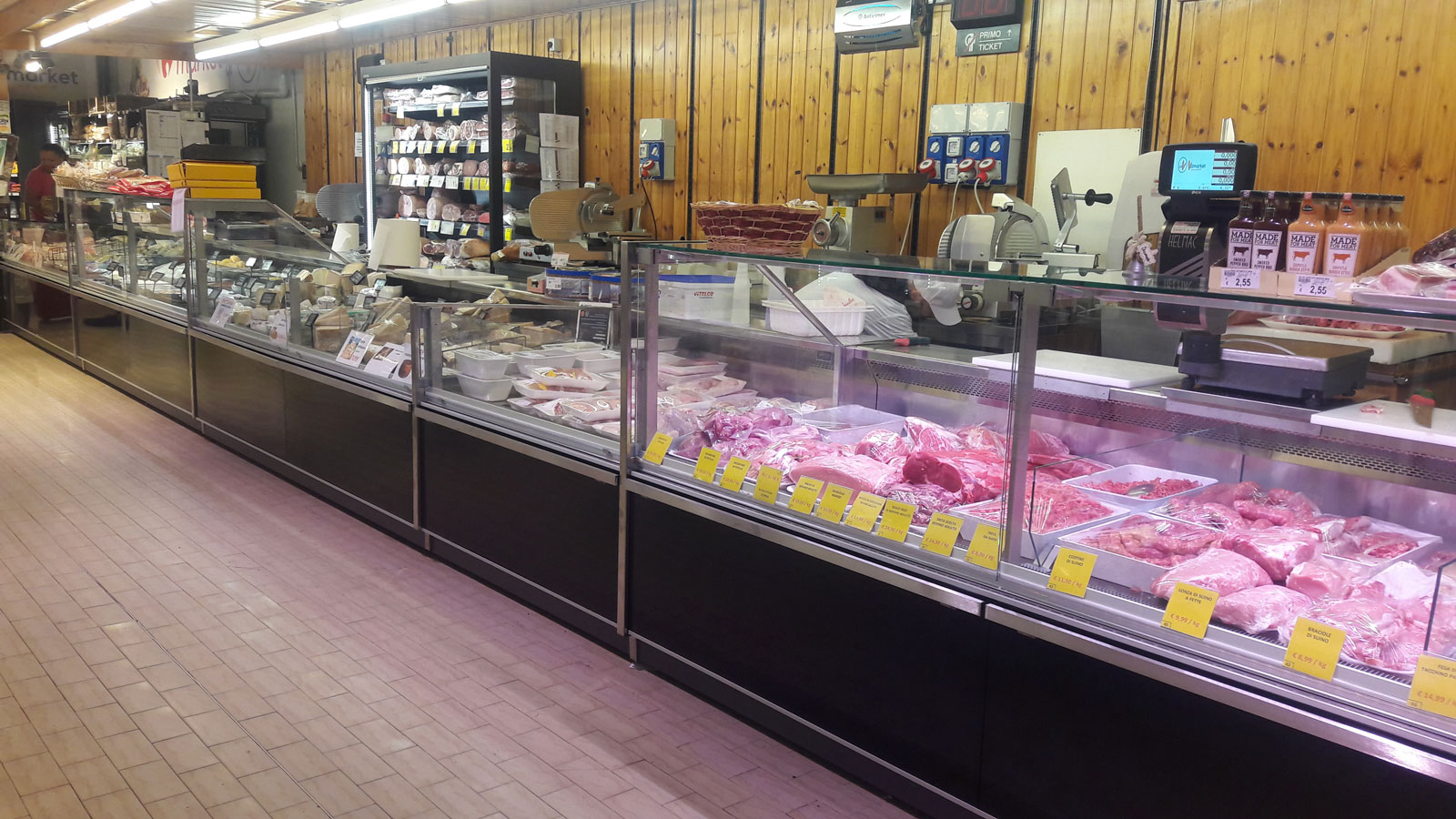 Prince serve-over counter for meat and gastronomy