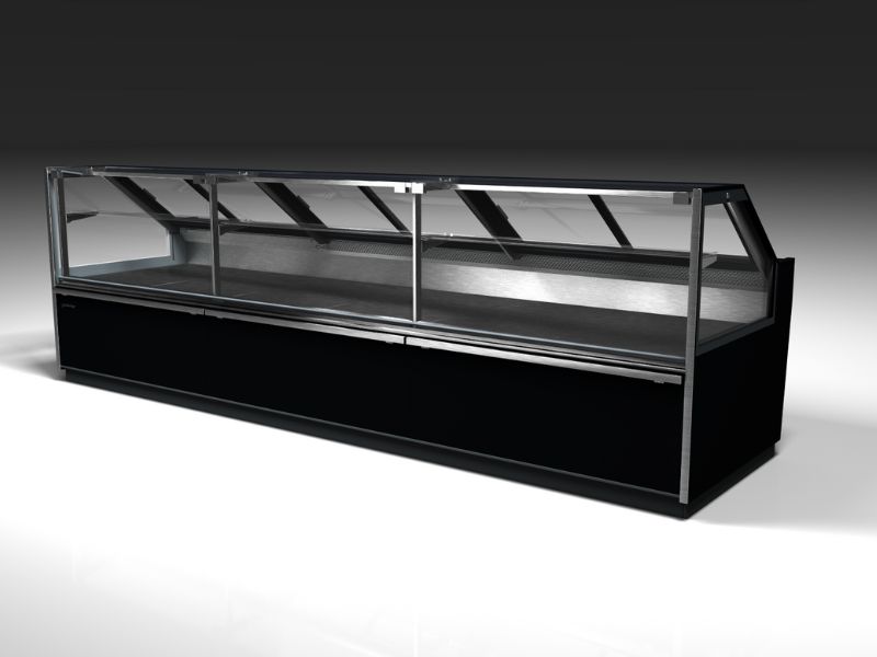 Eskimo curved glass serve-over display case