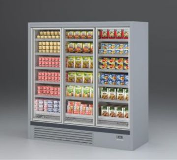 Florida OV reach-in glass door merchandiser