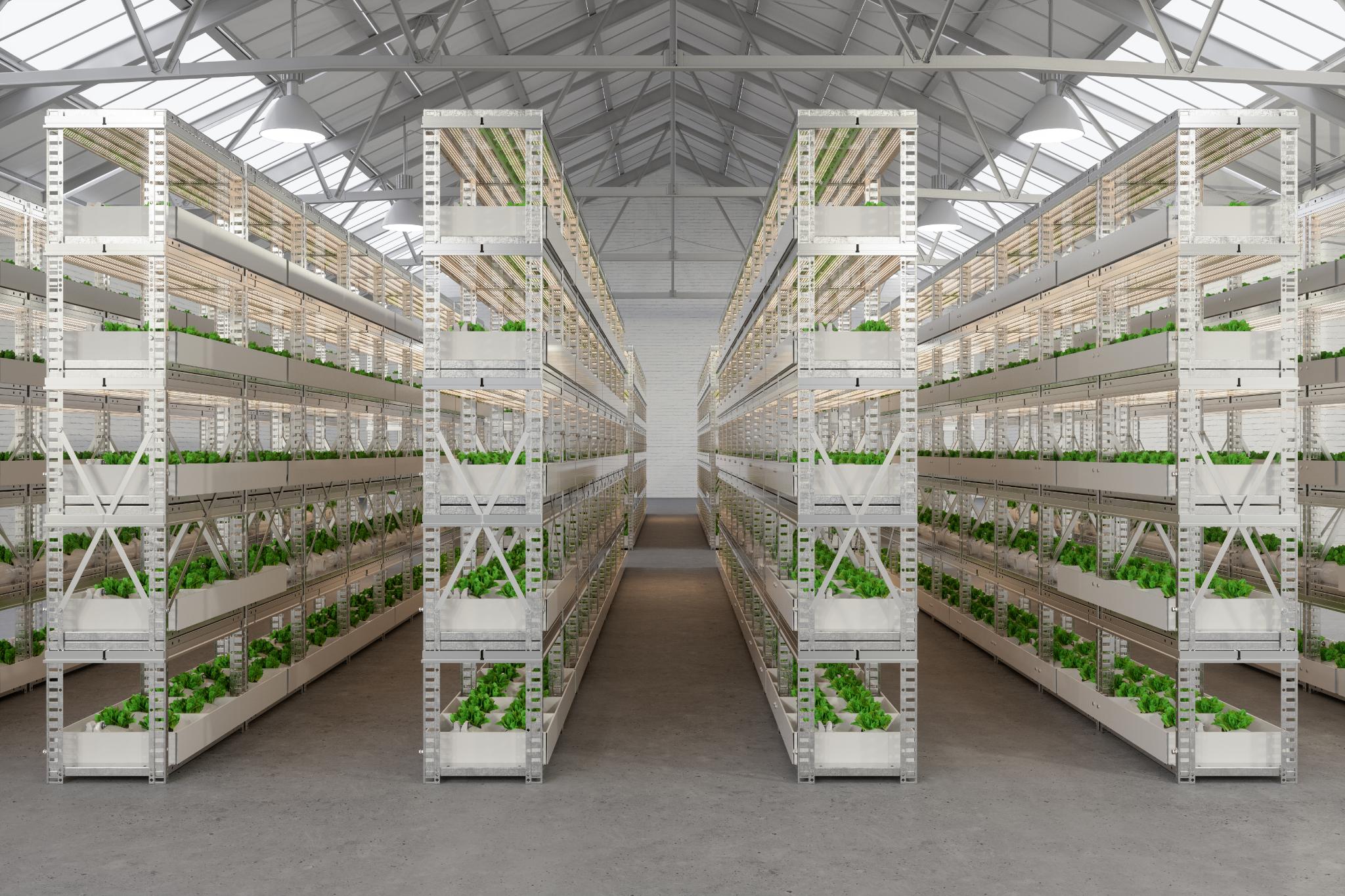 Vertical indoor farming for fresh local produce supply
